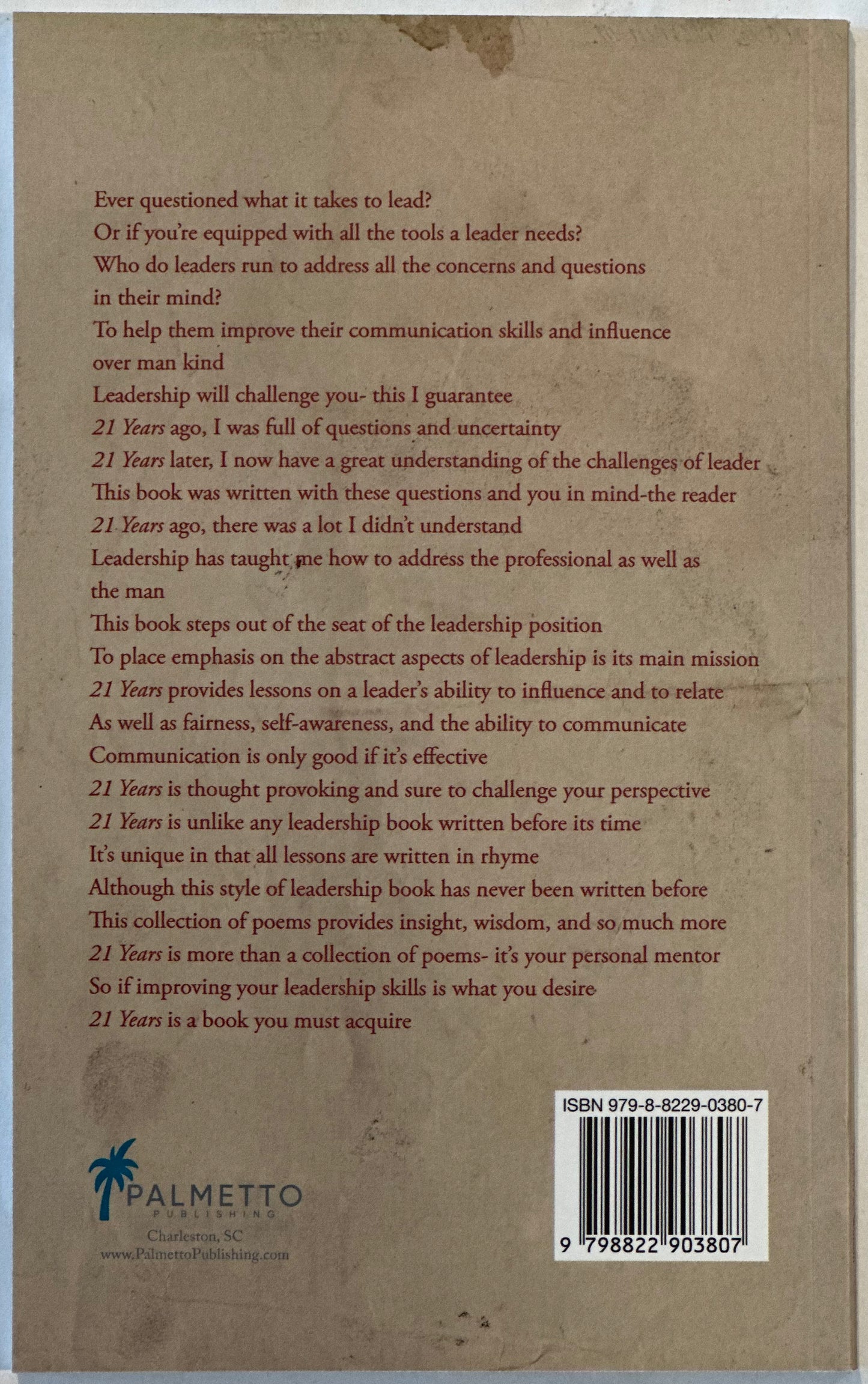 21 Years…A Collection of Poems on Leadership